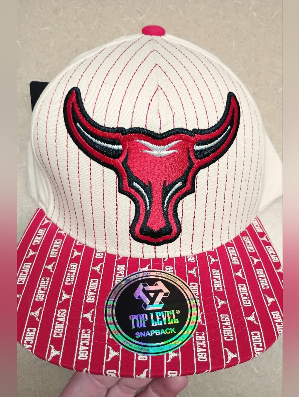 NWT Chigago bulls snapback hat by Top Level